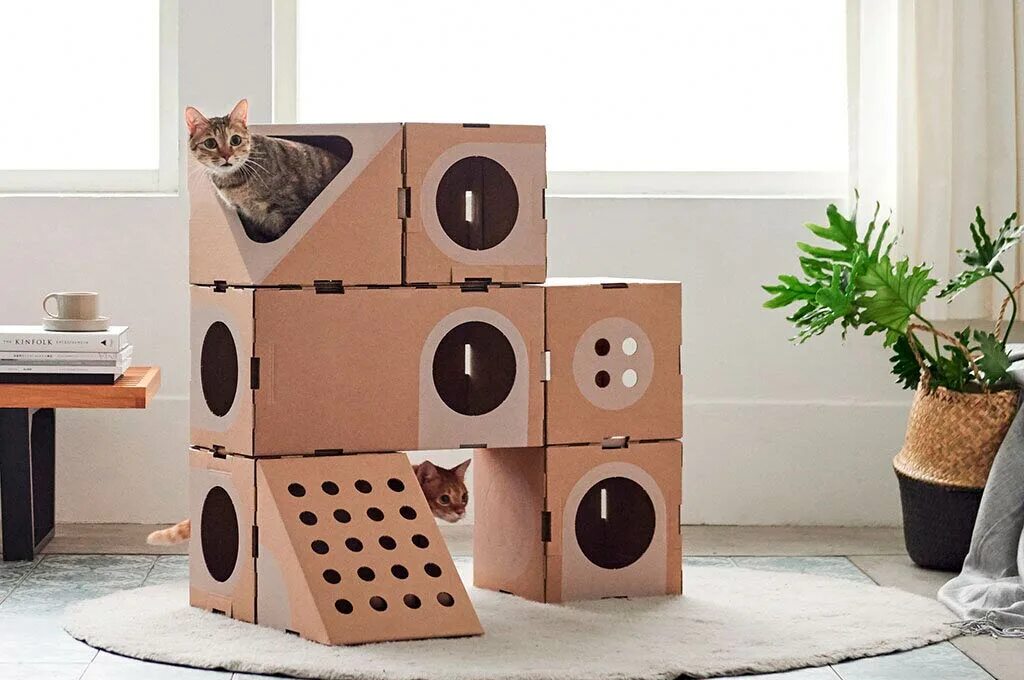 Домик для кошек. Картонный домик для кошки. Домики для котов из коробок. Домик для кошки из коробок. Домик для кошки своими руками из коробки