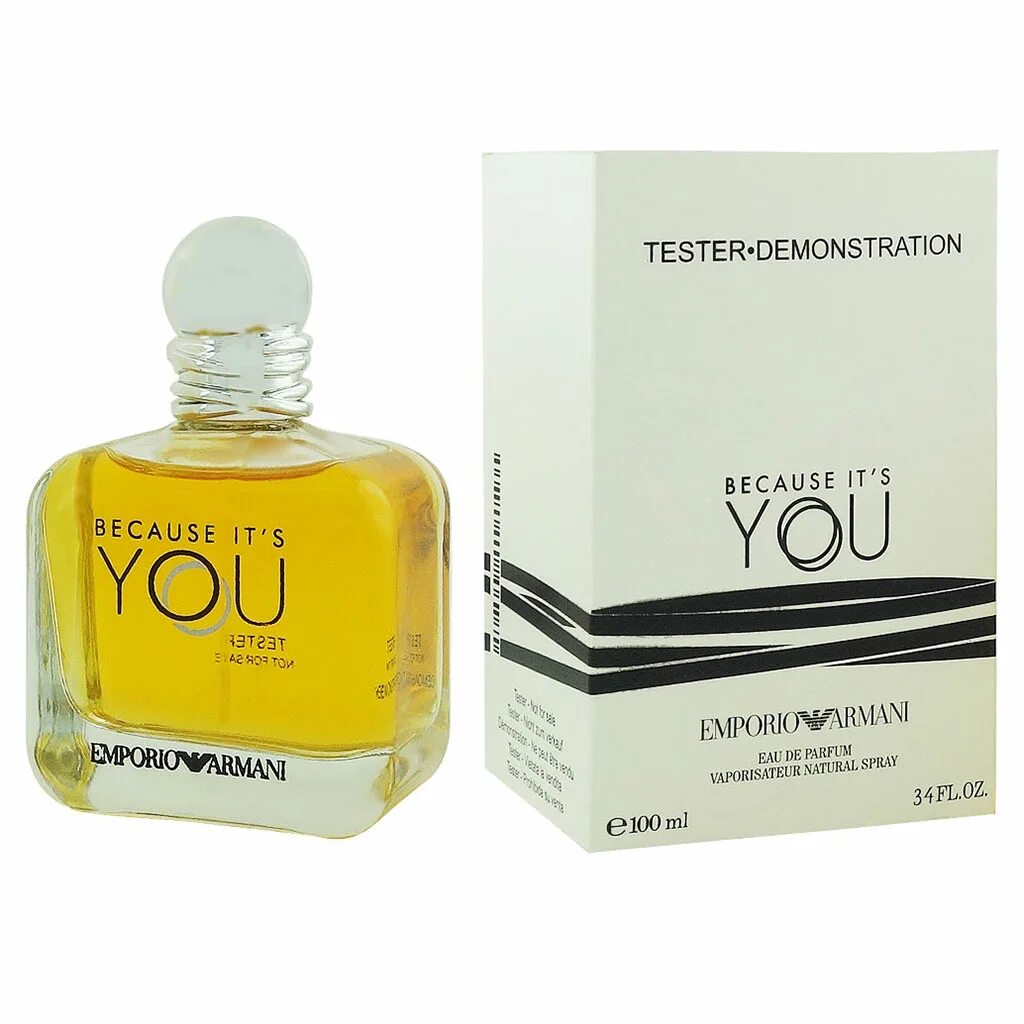 Giorgio armani because. Джорджио Армани бикоз ИТС Ю духи. Emporio Armani because it’s you 100 мл. Emporio Armani духи 100 мл. Emporio Armani you духи женские.