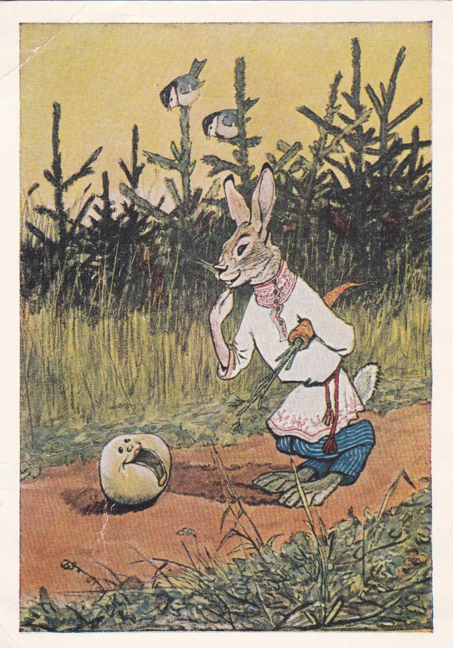 Заяц в народных сказках. Заяц хваста русская народная сказка. Заяц-хвастун русская народная. Зайцы в сказках. Художник а савченко иллюстратор.