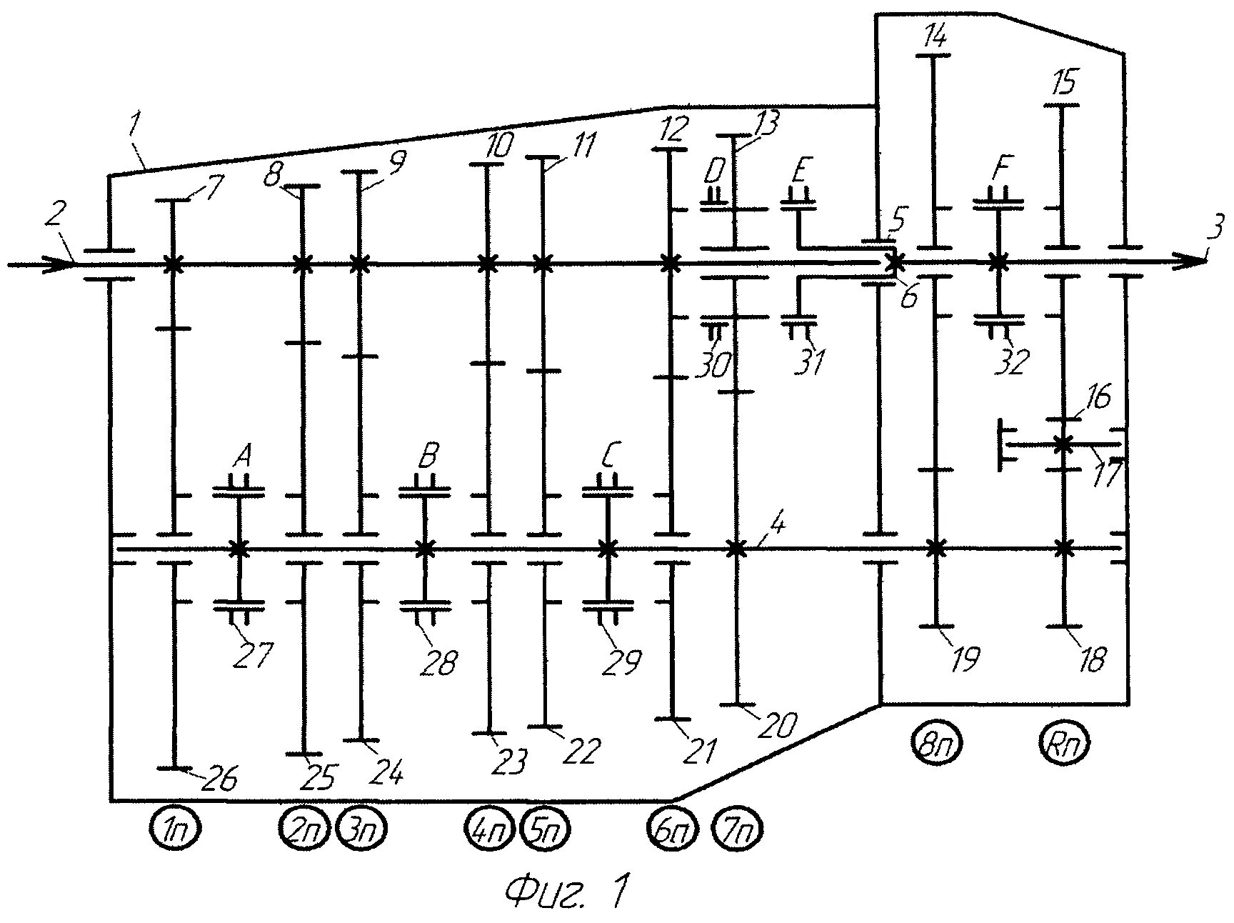 Схема трехвальной пятиступенчатой коробки передач. Кинематическая схема трехвальной КПП. Кинематическая схема трехвальной пятиступенчатой коробки передач. Трехвальная пятиступенчатая коробка передач схема.