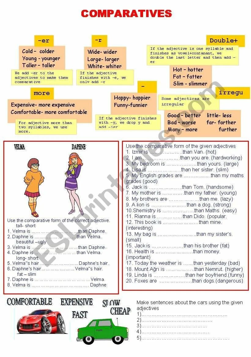 Use the adjectives in comparative. Cold comparative. cold comparative form. use comparative adjectives with the weather. open the brackets and use the adjectives in the comparative form.