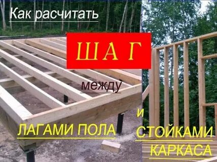 Длина лагов пола
