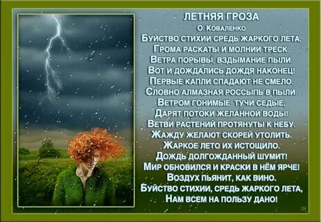 Дождь летом стих