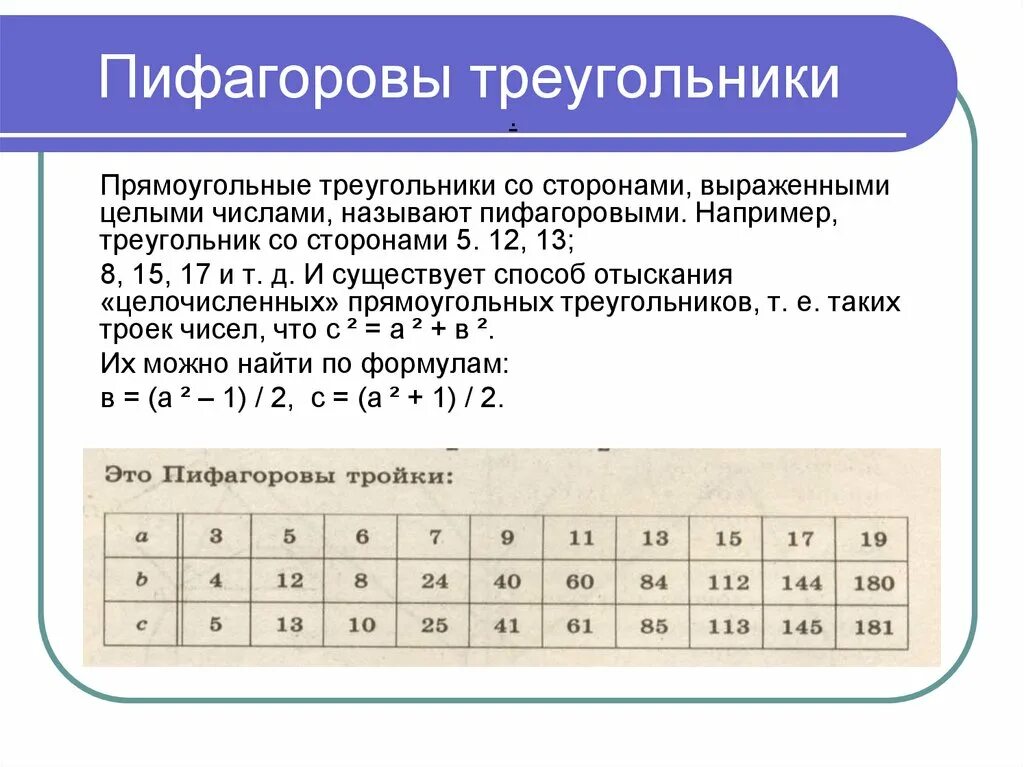 Теорема пифагора числа. Пефагорные треугольники. Пифвгоровы треугольник. Пифагоровы треугольники. Еийагоровы трекугодьник.