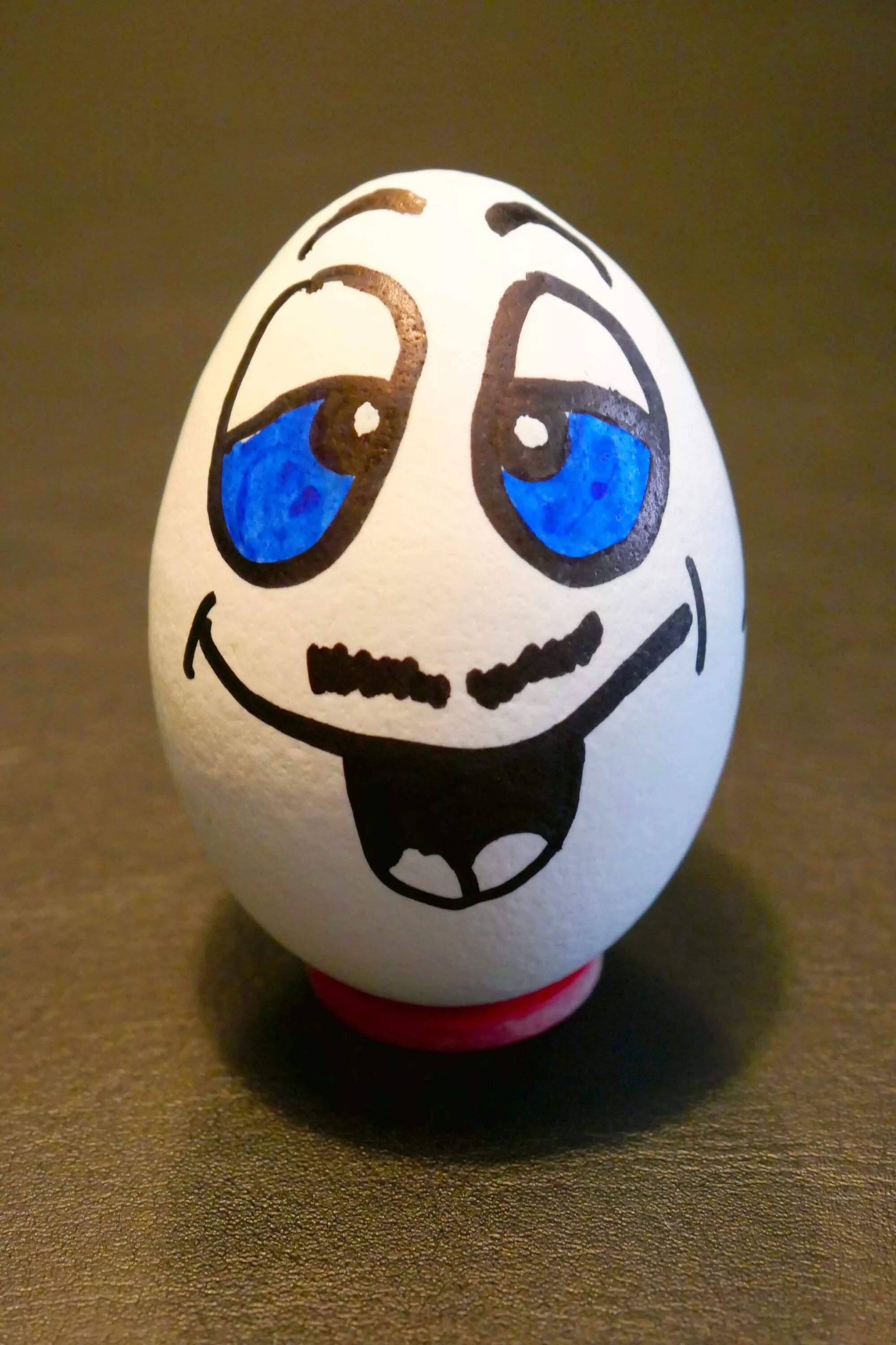 Man face egg