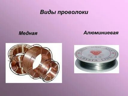 Виды проволоки