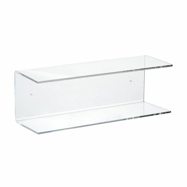 Этажерка из оргстекла. Акриловые полки. Полка "wall shelf-s (bas wl-001)" белая. Полка акриловая настенная. Стеллаж из акрила.