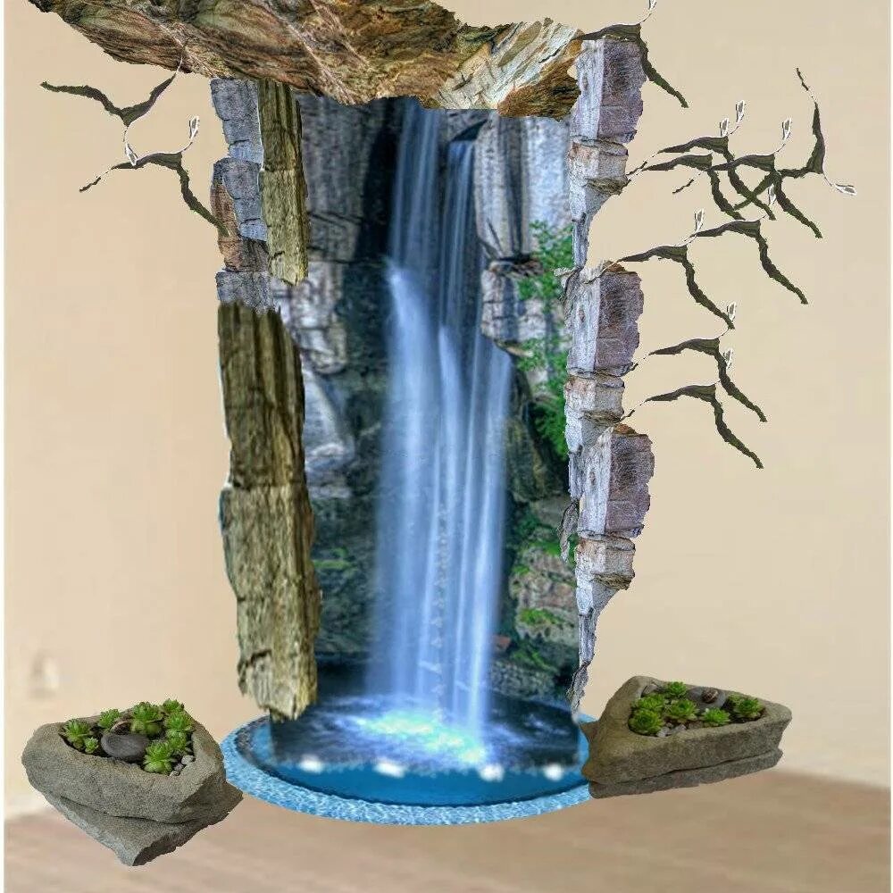 Искусственные декоративные водопады. Искусственный водопад из камней. Декоративный фонтан. Искусственный водопад для дома.