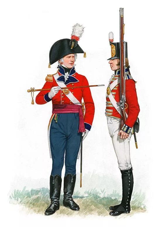 Военные 1800 годов. Форма британской армии 1812. Форма армии Великобритании 1812 года. Британский солдат 1805-1812. Англия форма солдат в 1800.