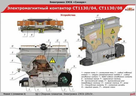 Контакторы тепловоза