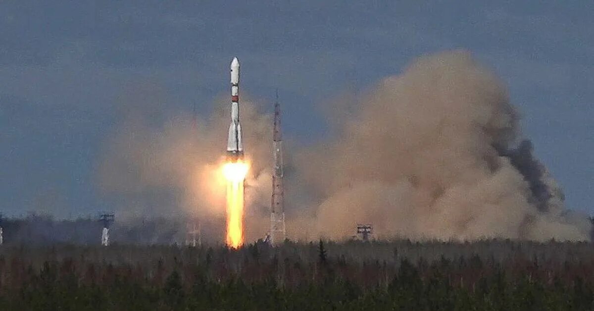 Пуск ракеты с плесецка