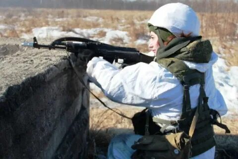Автомат зимой