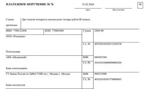 Статус плательщика 08 в 2024 году