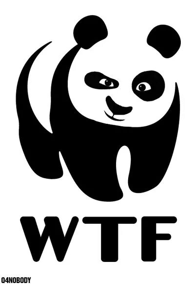 Wtf video. Панда wtf. наклейка панда wtf. wtf надпись.