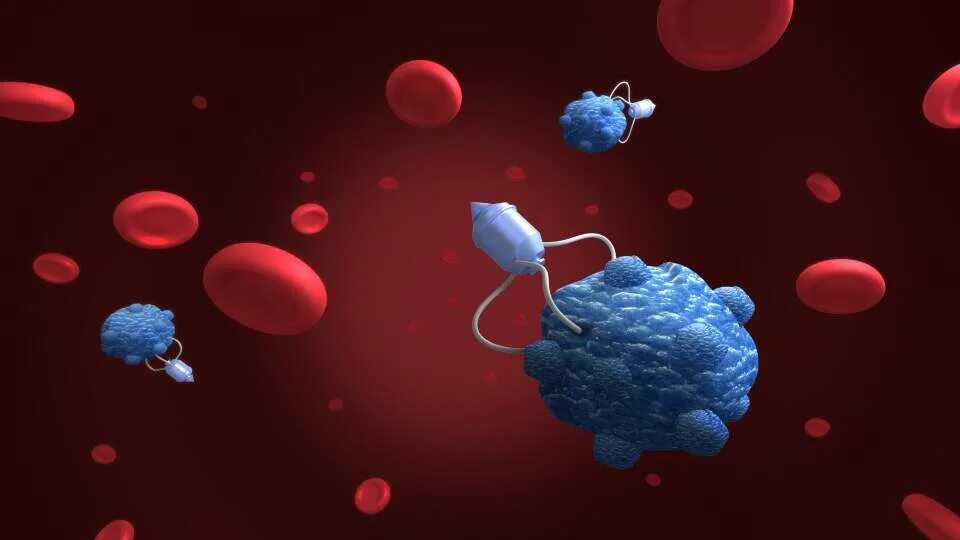 Нанороботы-фагоциты. Антибактериальный наноробот. Микробы микророботы. Молекулярный робот.