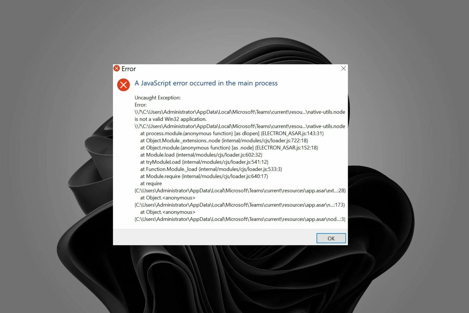 Javascript error browser. Javascript error browser