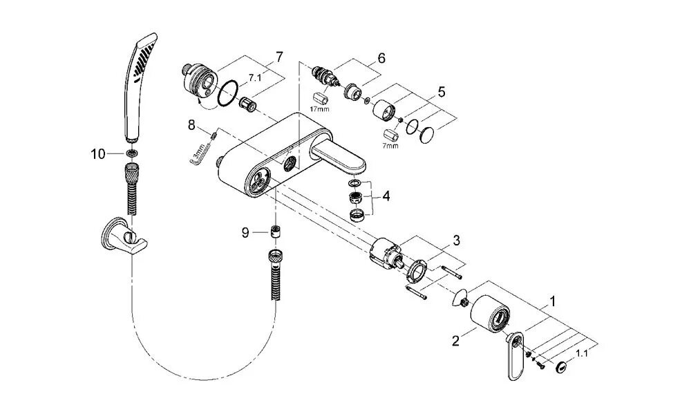 Ремонт душа grohe. Смеситель Grohe veris 34327000. Разбор смесителя для ванной с душем Grohe. Разобрать смеситель Grohe для ванной. Смеситель Grohe Eurowing 33468.