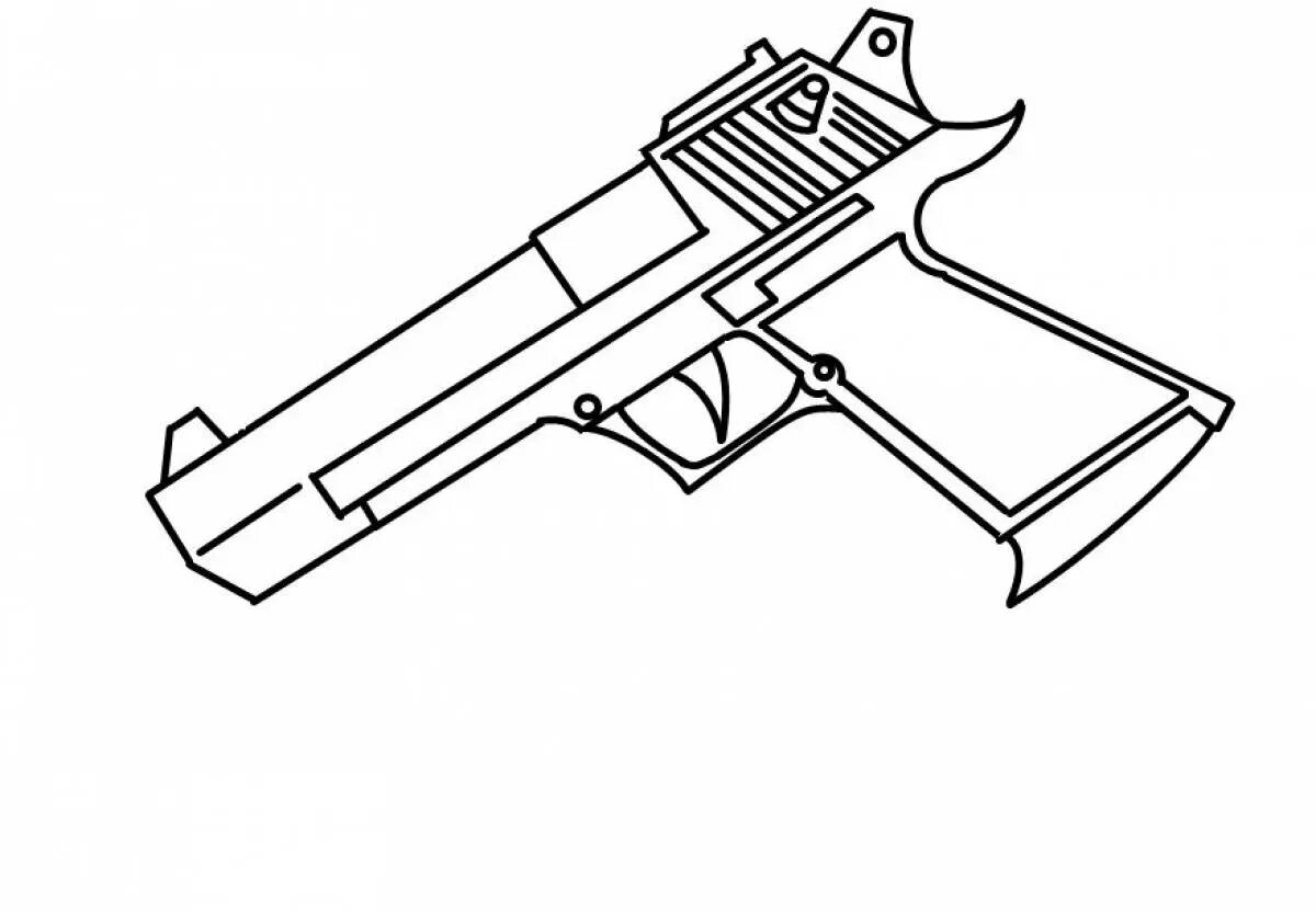 Desert Eagle чертеж. Раскраски стандофф 2 оружие м40. Чертёж пистолета Desert Eagle.