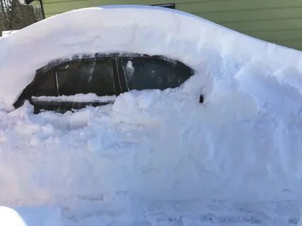 Машина под снегом