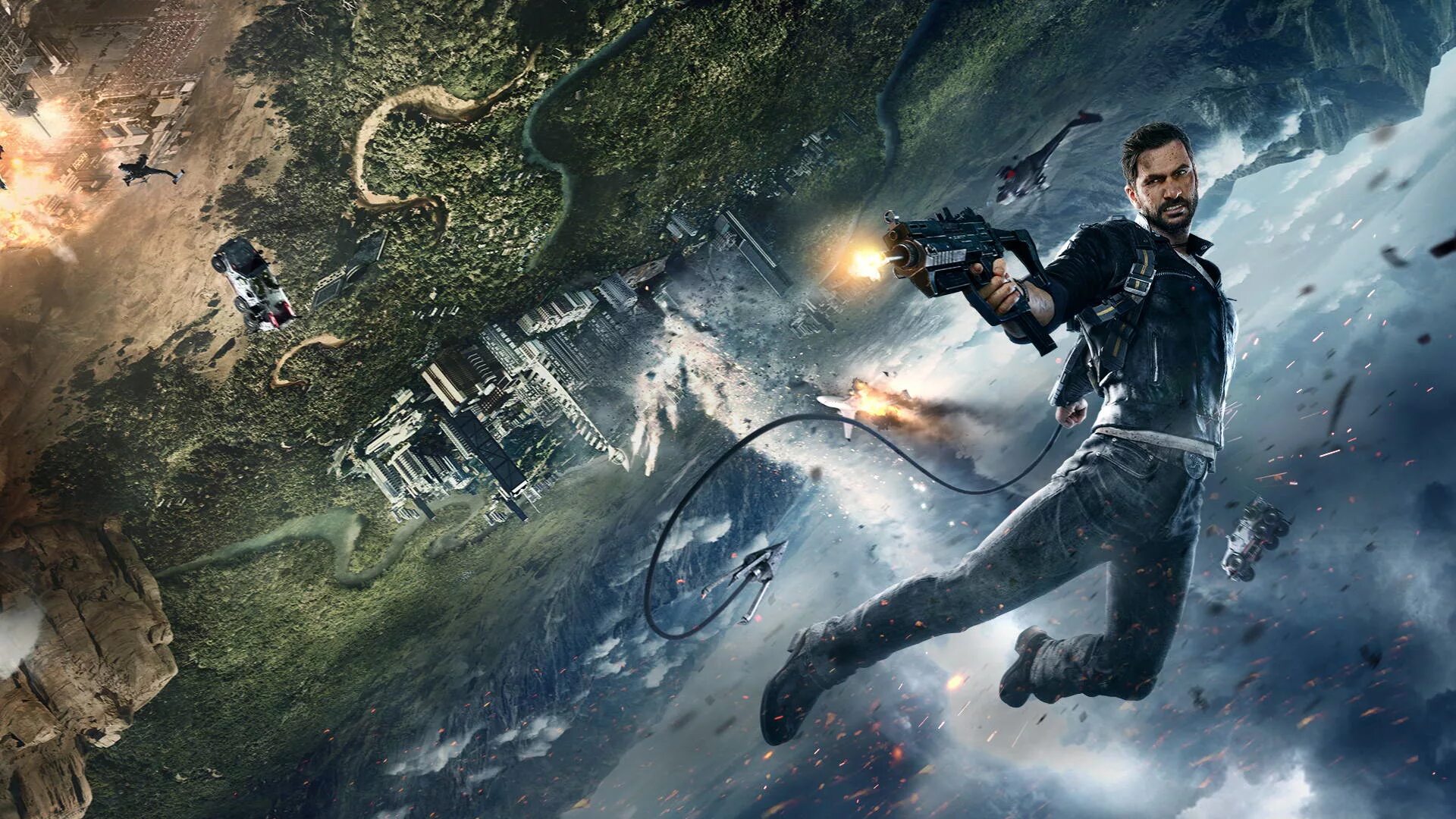 Рабочий стол игры программы. Рико Родригес just cause 2. Игра just cause 4. Рико Родригес just cause 4. Just cause 4 Reloaded.