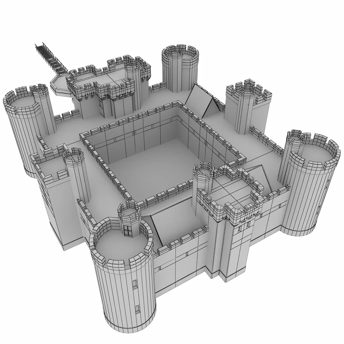 Замок 3 д. Замок в 3d Max. Модель замка 3ds Max. 3d модель Castle. Замок скетчап.