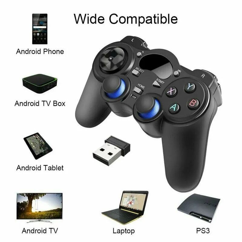 Джойстик для андроид приставки. 2.4G Wireless Controller Gamepad. Джойстик PC/ps3/Android. Геймпад для телевизора Xiaomi Android TV.