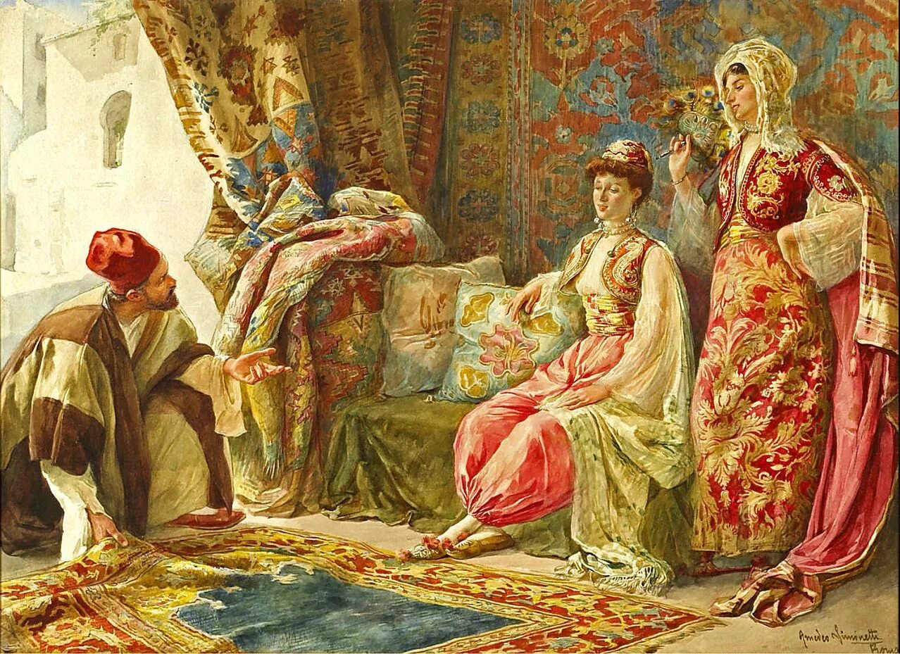 Образ жизни востока. Итальянский художник Amadeo Simonetti (1874-1922). Художник Амадео Симонетти арабский купец. Этторе Симонетти художник. Картины Амадео Симонетти.