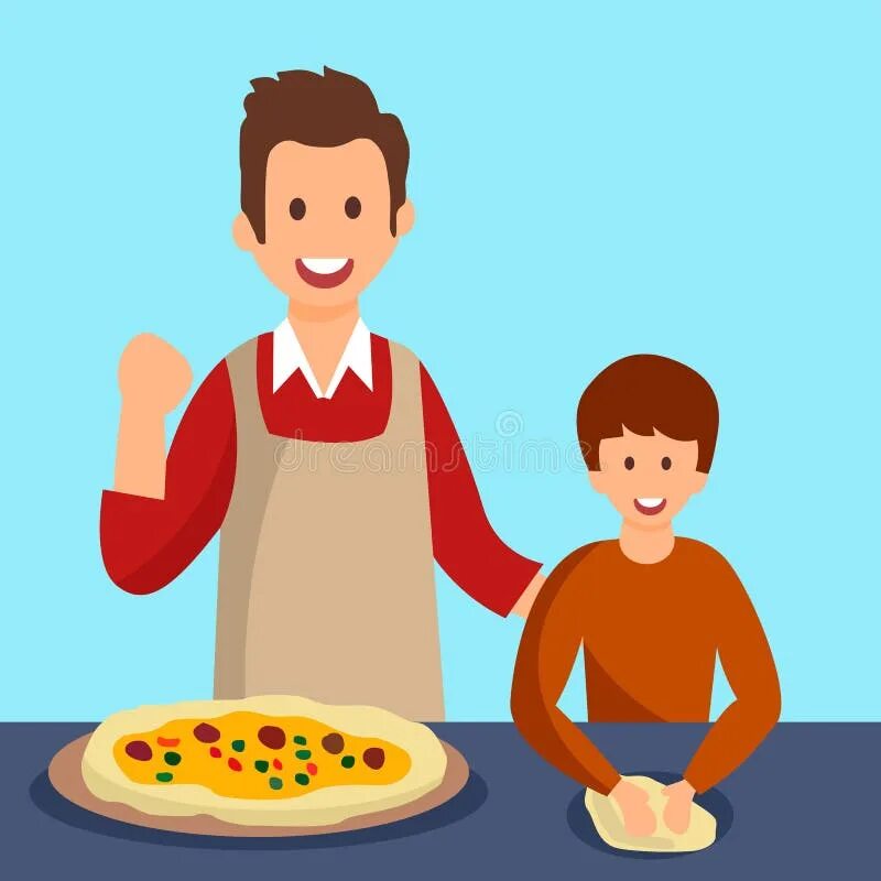 My father is a cook. Папа повар. cook dinner картинка для детей. dad cooking. cooking with dad.