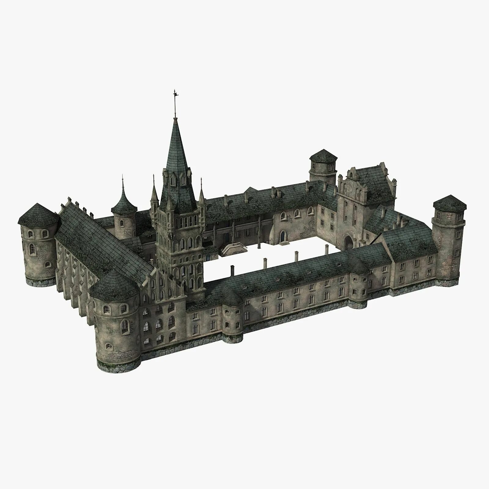 Черный замок купить. 3d model Castle Gothic. 3d модель замка Кёнигсберг. Крепость в готическом стиле. Готический замок 3 д модель.