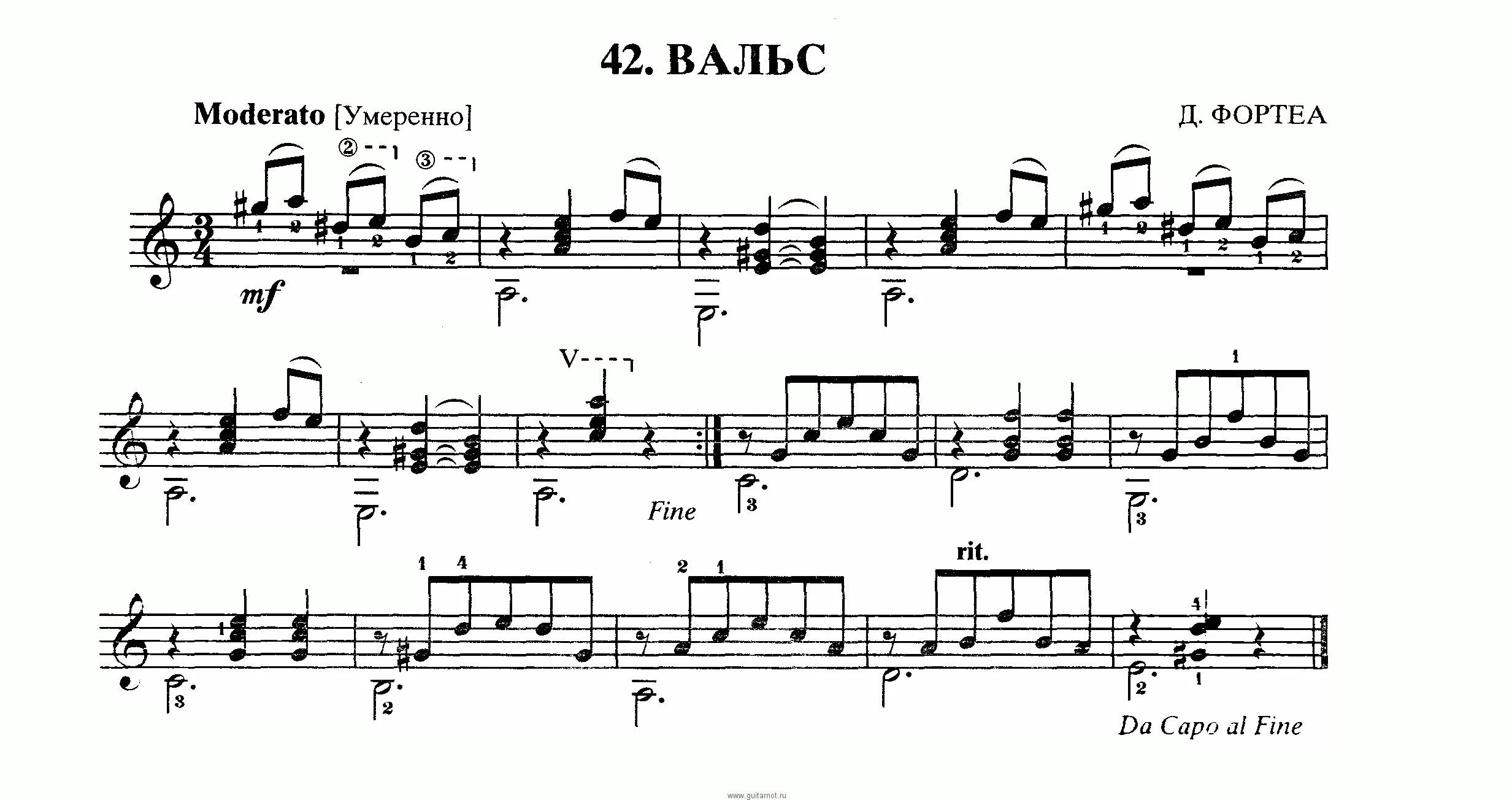Гитара ноты обработки. Фортеа вальс Ноты для гитары. Ноты на гитаре. Вальс Ноты для гитары. Вальс Ноты для гитары для начинающих.