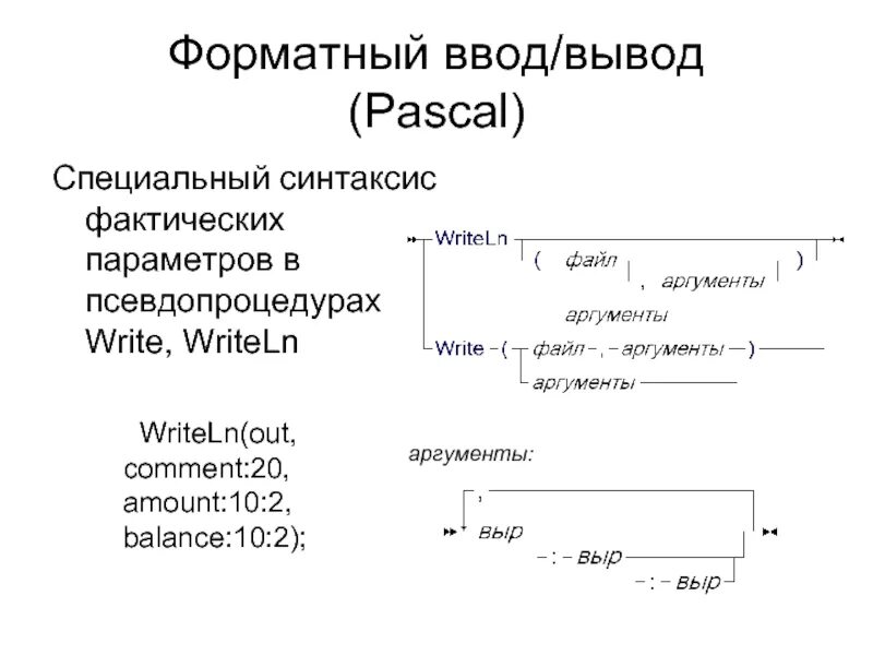 Вывод в Паскале. Ввод вывод Паскаль. Форматированный вывод Паскаль. Форматный вывод в Паскале. Pascal вывод данных