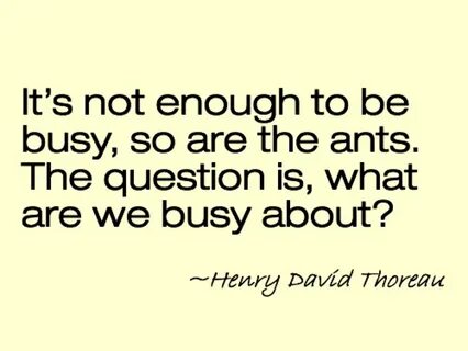 But busy