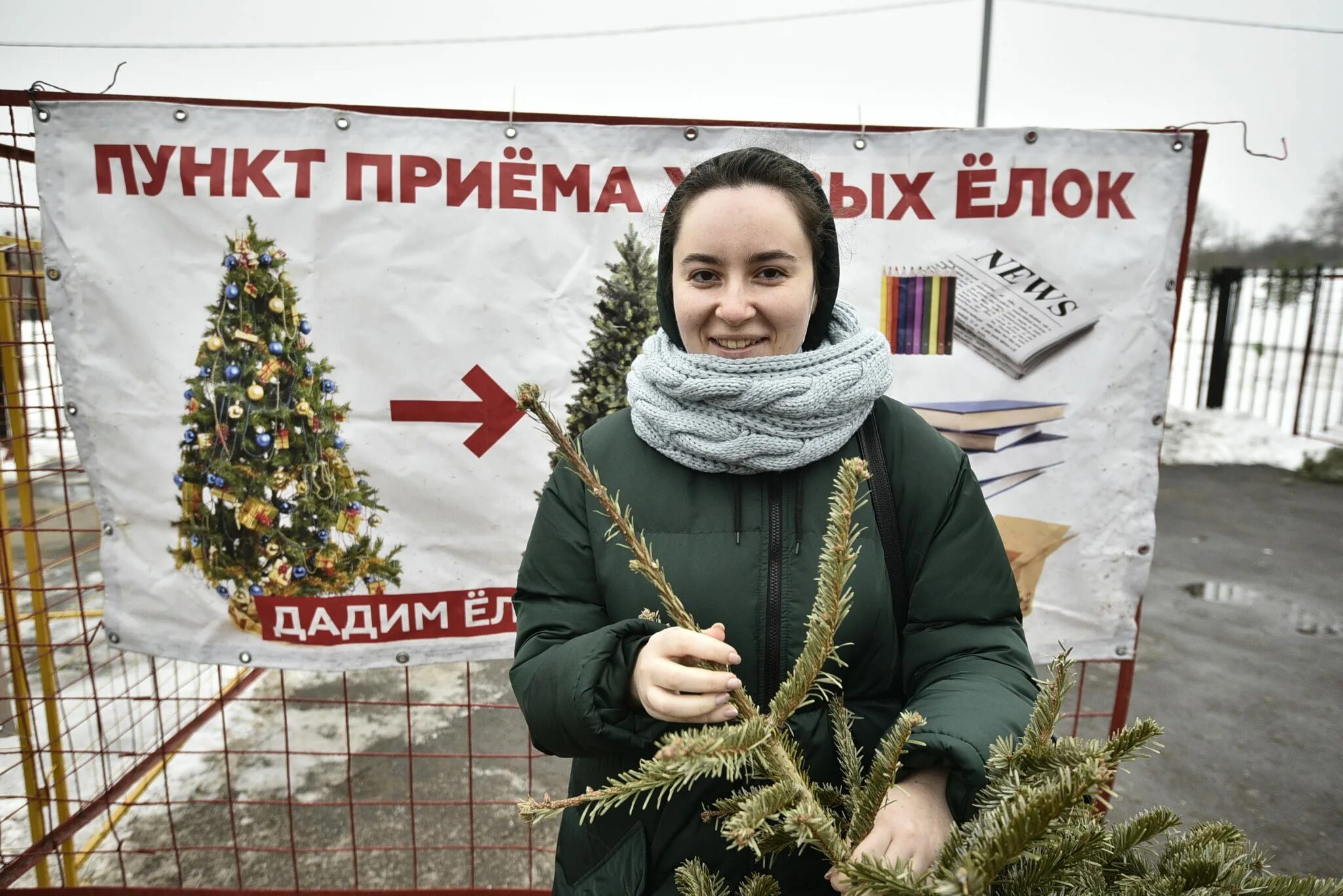 Пункт приема елок. Пункт приема новогодних елок. Переработка елок. Пункт приема елок в Москве.