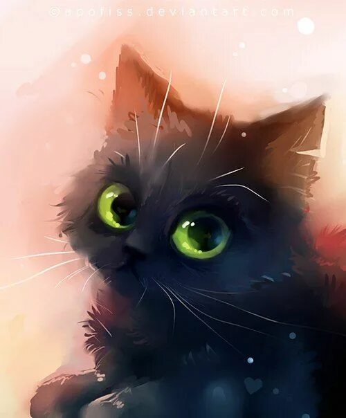Little kitten Cute animal drawings, Baby animal drawings, Cat art