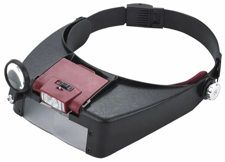 1. лупа налобная с подсветкой mg81007-a (1,8x-4,8x, 88x29 мм) ф. 0/8. бинокуляры pro'skit ma-016. лупа налобная с подсветкой со сменными линзами.