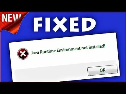 Ошибка java runtime environment