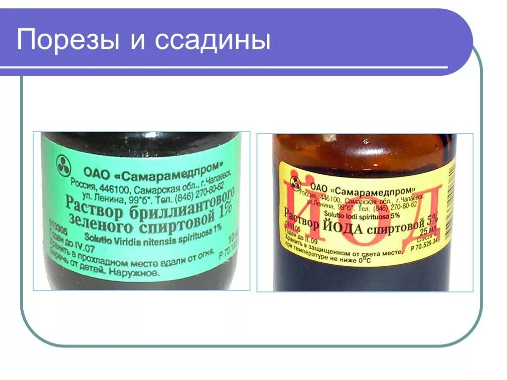 Обработка пореза. Презентация первая помощь при порезах, ссадинах и ушибах..