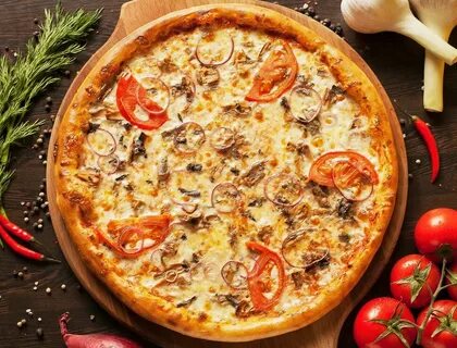 Рецепт пиццы с луком помидорами