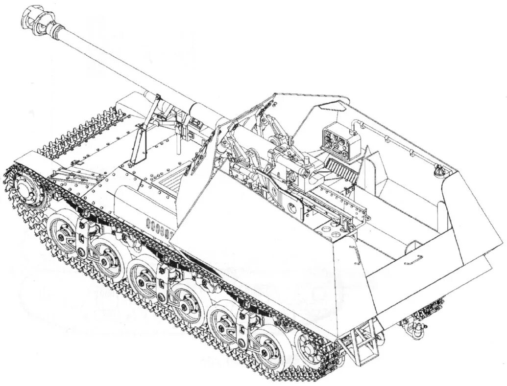 Sd s f. Мардер 1 САУ. SD KFZ 135. САУ Jagdpanzer Marder i SD. KFZ. 135. САУ Мардер 1 чертежи.