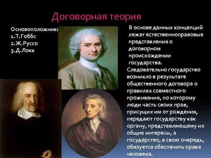 Локк идеи просвещения. Дж локк является основателем теории происхождения. Локк договорная теория государства. Гоббс локк руссо. Теория естественного права и общественного договора.