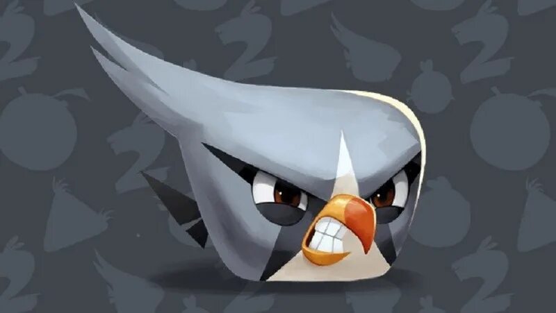 Birds 2.0. Angry Birds 2 Сильвер. Серая птичка из Энгри бердз. Птичка Сильвер из Angry Birds. Серебрянка Энгри бердз.