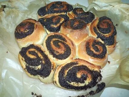 Булочки с маком сколько