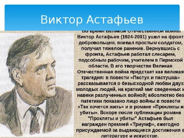 Весенний остров астафьев краткое содержание. Астафьев биография. Краткая биография Астафьева.