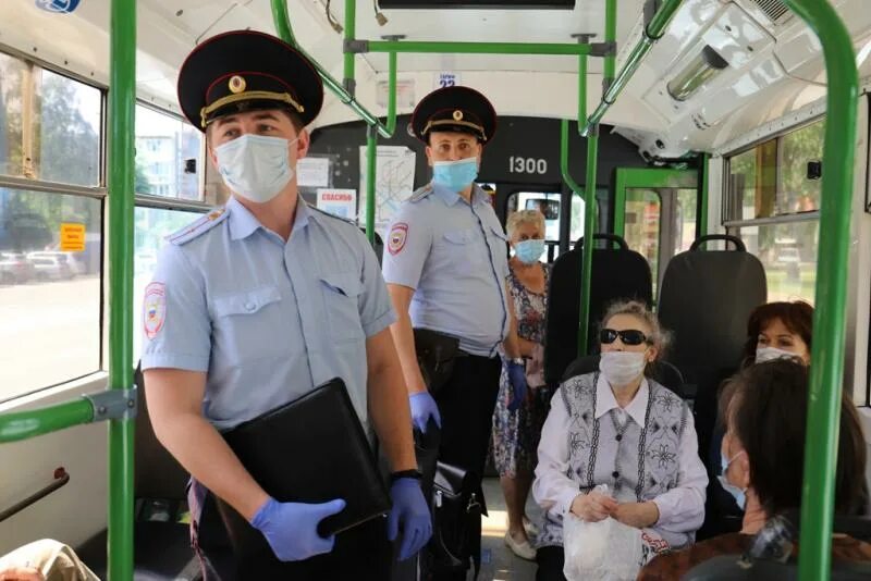 Оштрафовали в автобусе