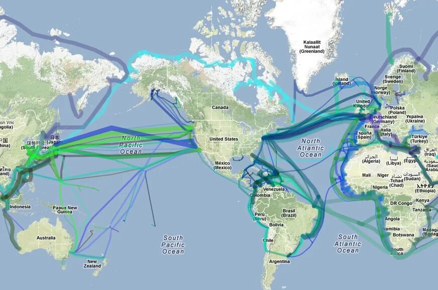 Кабели интернета в мире. Оптоволокно по дну океана карта. Интернет кабель через Атлантический океан. Кабель интернета через океан. Провода интернета в океане.