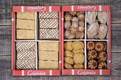 Печенье разное в магазине