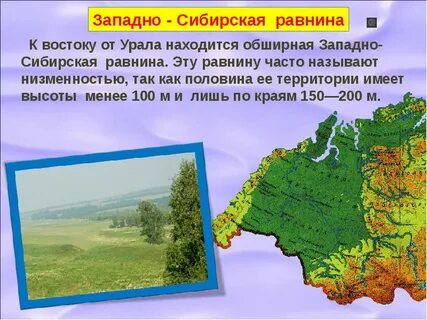 Максимальная высота западно сибирской равнины