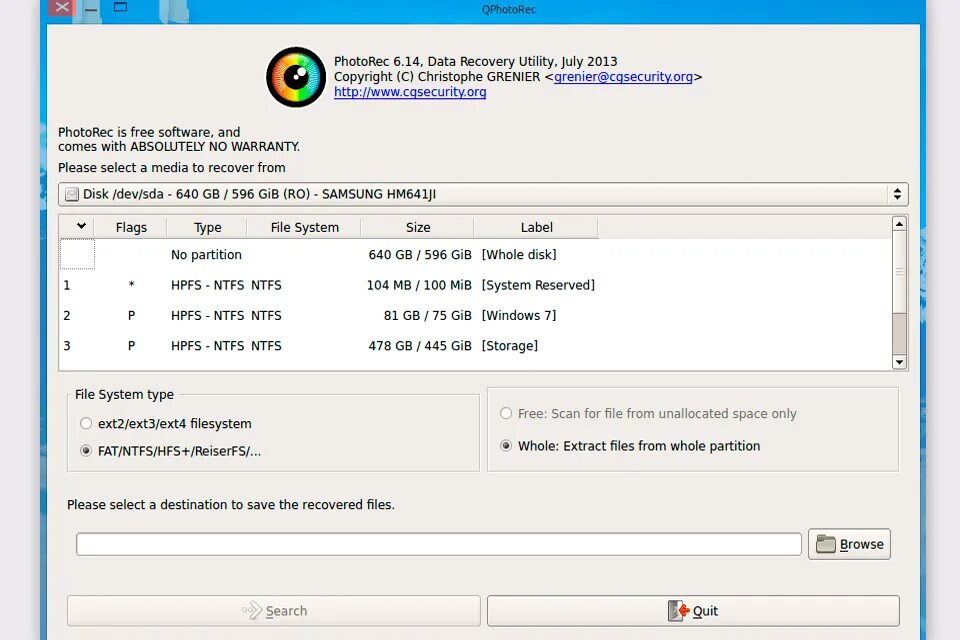 Ext2 ntfs