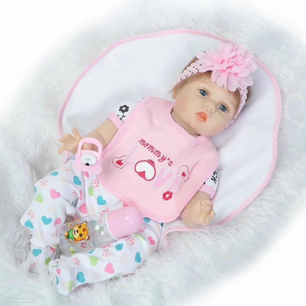 Reborn Baby Doll PP кукла boneca 22 дюймов 55 см. Кукла Reborn Baby 55 см. Bebe realista реборн куклы силиконовые. Кукла реборн 55 см.