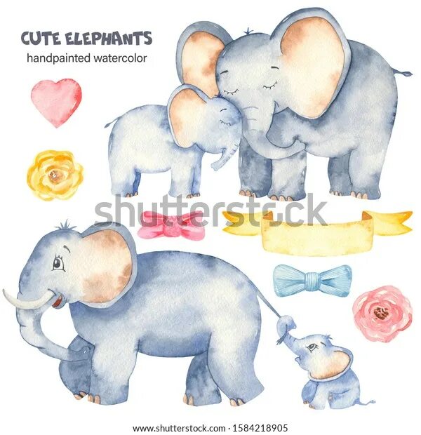 Father elephant. Акварельные слоники для карточек фотосессии. Акварель Слоник детская. Baby Elephant Watercolor. Рисунок слониха с малышами красками.